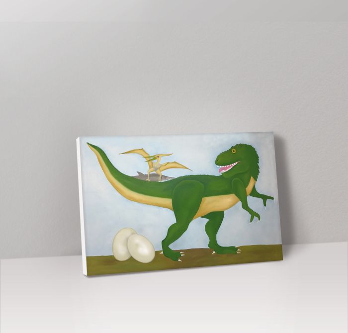 Tyrannosaurus Rex Leinwandbild 60x80x2cm